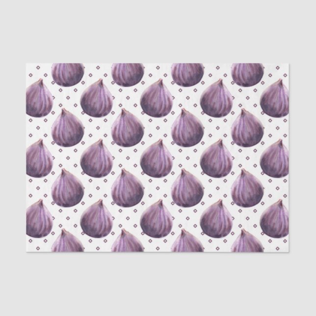 Purple Onion (Design 5 of the Purple Series) Tissue Paper (Front)