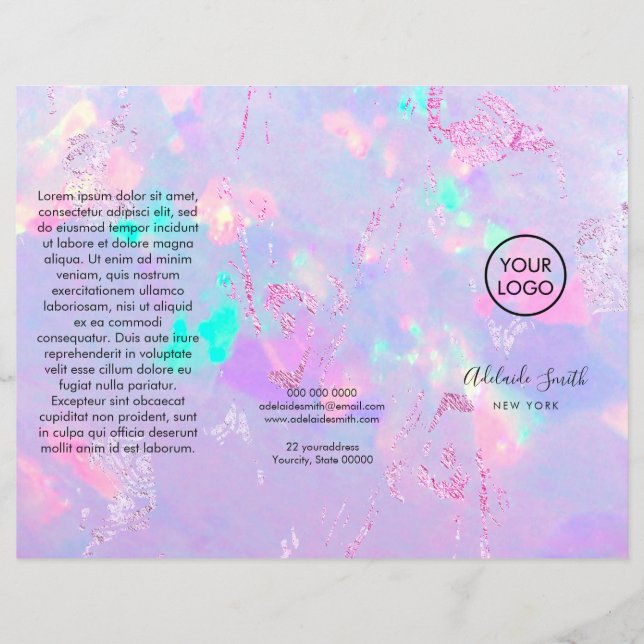 purple opal brochure (Front)