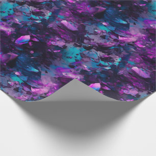 Purple Opal Dream Wrapping Paper Abstract Crystals
