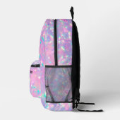 purple opal inspired texture printed backpack (Right)