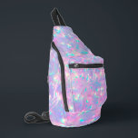 purple opal inspired texture sling bag<br><div class="desc">opal inspired background sling bag</div>