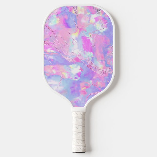 purple opal photo  pickleball paddle (Front)