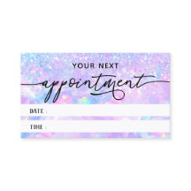 purple opal texture appointment card