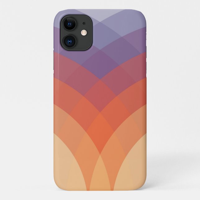 Purple, orange and blue colourful pastel arches Case-Mate iPhone case (Back)