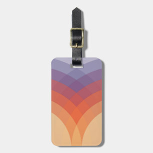 Purple, orange and blue colourful pastel arches luggage tag
