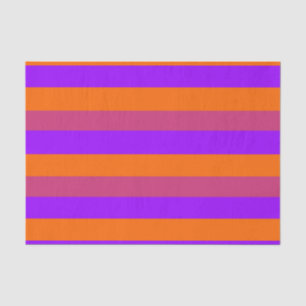 Purple, Orange and Pink  Stripes Tissue Paper