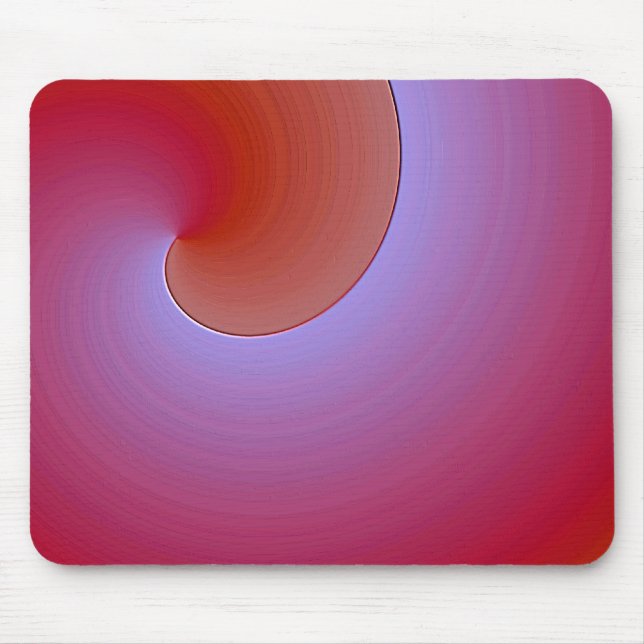 purple orange  glaze look - modern abstract mouse pad (Front)