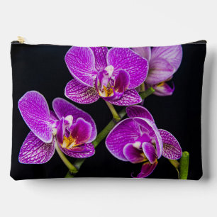 Purple orchid accessory pouch