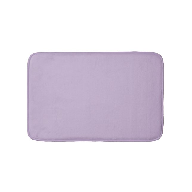 Purple Orchid Bloom Solid Colour Print Bath Mat (Front)