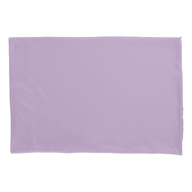 Purple Orchid Bloom Solid Colour Print Pillowcase (Front)