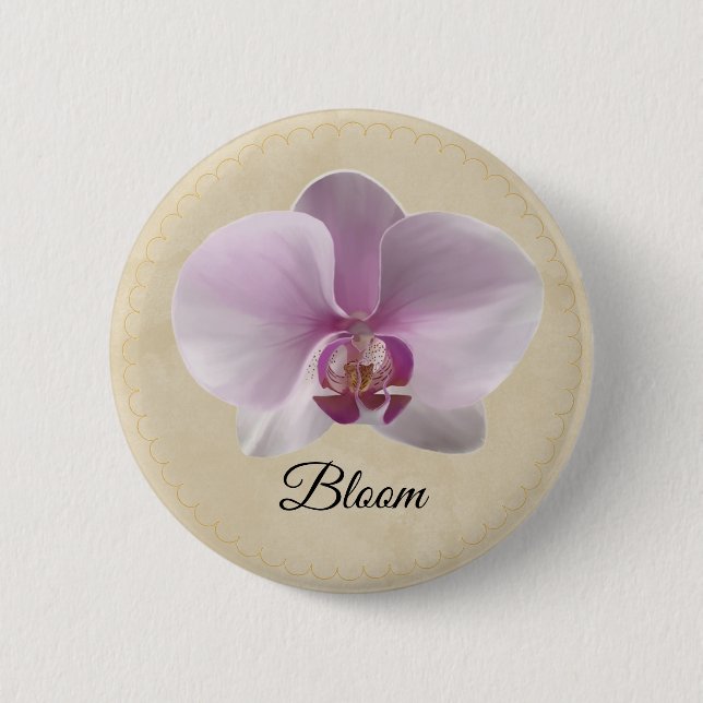 Purple Orchid Button (Front)
