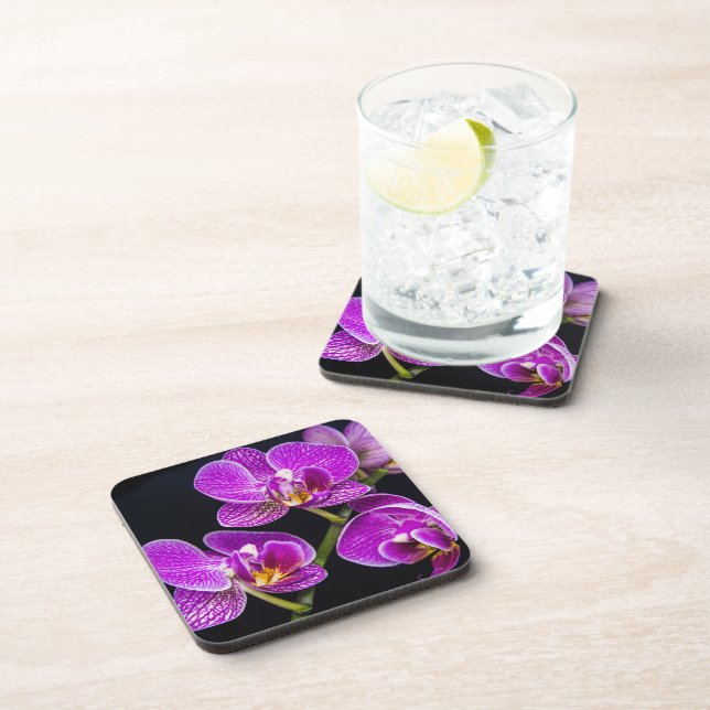 Purple orchid coaster (Right Side)