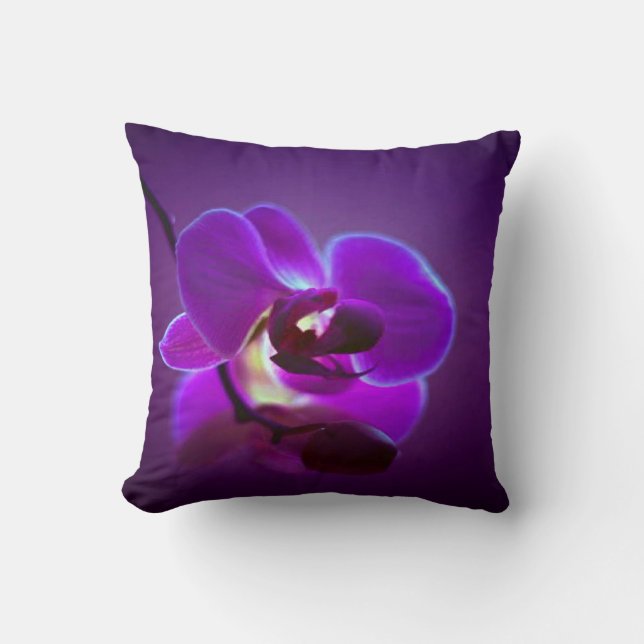 Purple Orchid Cushion (Front)