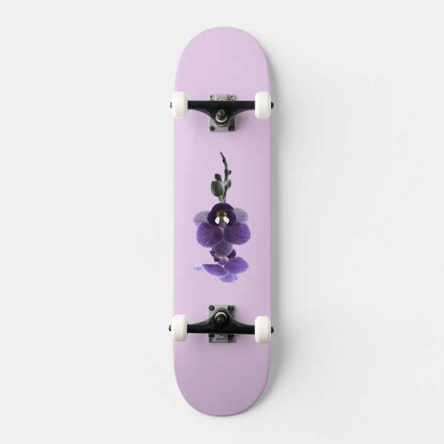 Purple orchid flower, Skateboard (Front)