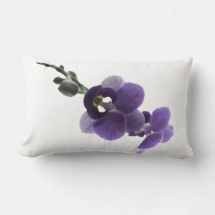 Purple orchid flower, Throw Pillow