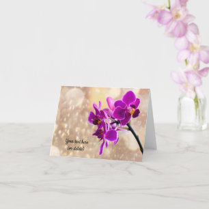 Purple Orchid Greeting card