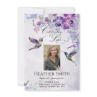 Purple Orchid Hummingbird Celebration of Life 