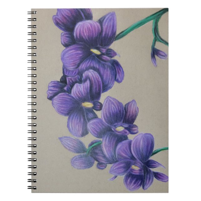 Purple orchid notebook (Front)