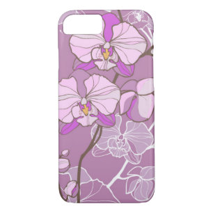 Purple Orchid Pattern Case-Mate iPhone Case