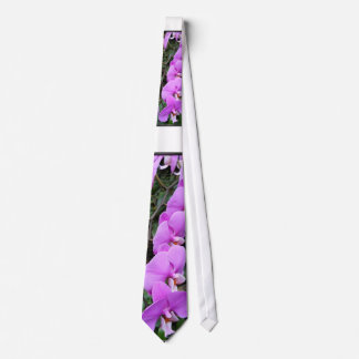 Purple orchid tie, floral photo tie