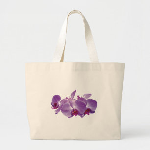 Purple Orchid Trio Large Tote Bag