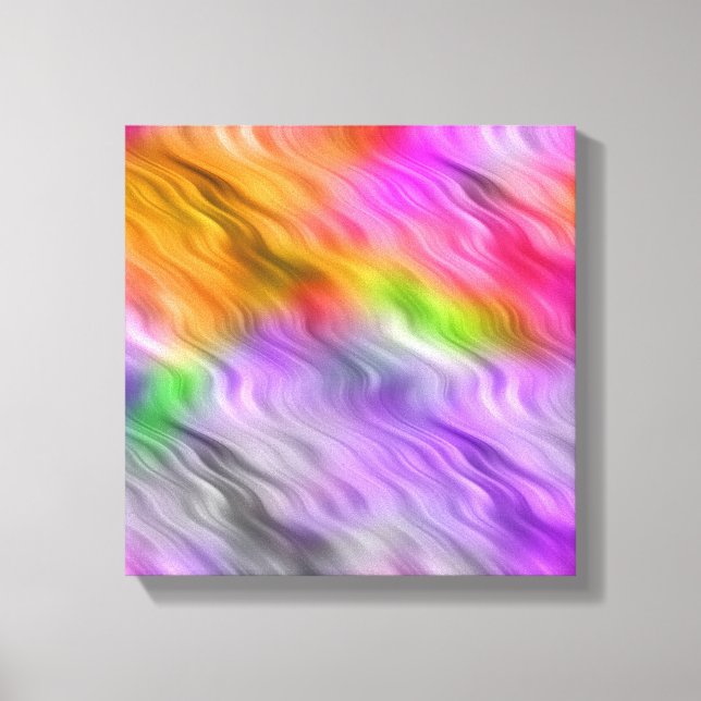 Purple Orchid Wavy Texture Canvas Print (Front)
