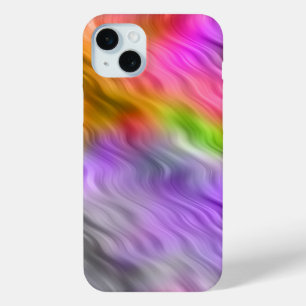 Purple Orchid Wavy Texture iPhone 15 Mini Case