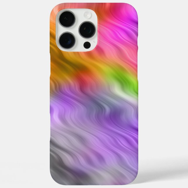 Purple Orchid Wavy Texture Case-Mate iPhone Case (Back)