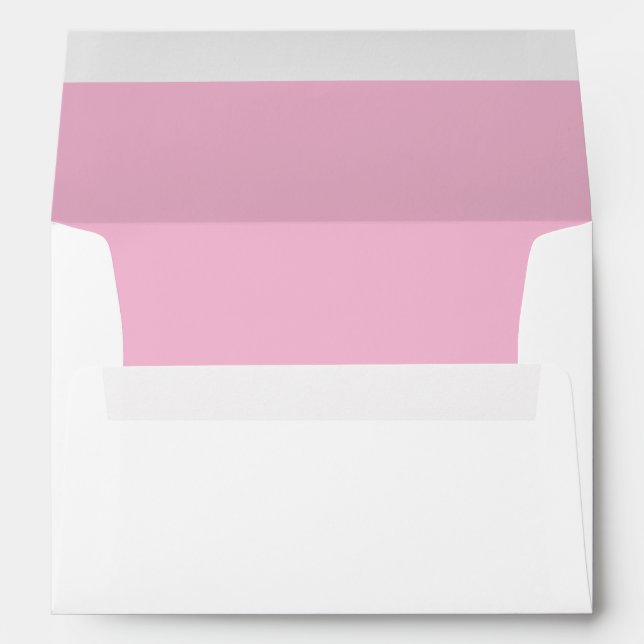 Purple Orchid Wedding Envelope (Back (Bottom))