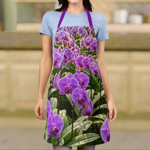 Purple Orchids Apron