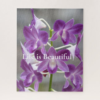 Purple Orchids Kauai Hawaii Jigsaw Puzzle