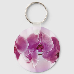 Purple Orchids Key Ring