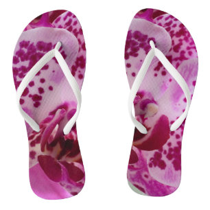 Purple Orchids Petals Jandals