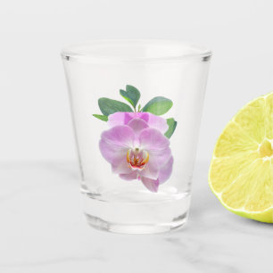 Purple Orchids Shot Glass