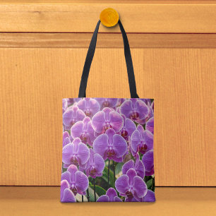Purple Orchids Tote Bag
