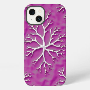 Purple Organic iPhone Case with Artistic Texture