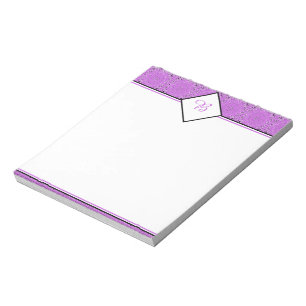 Purple oriental design notepad