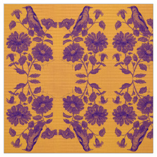 Purple Oriole Fabric