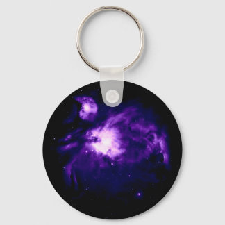 Purple Orion Nebula : Galaxy Key Ring
