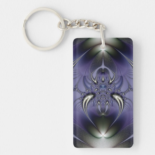 Purple Ornament Key Ring (Front)