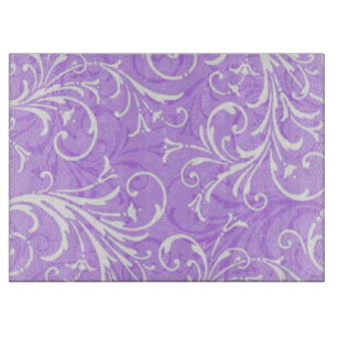 Purple Ornamental Cutting Board