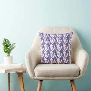 Purple ornate. cushion