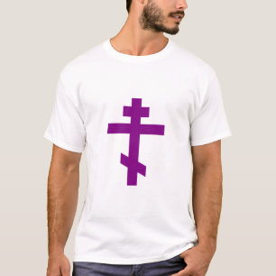 purple orthodox cross T-Shirt