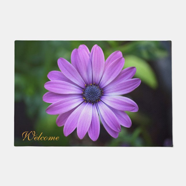 Purple Osteopermum Doormat (Front)