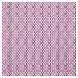 Purple Oval Strings Fabric
