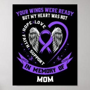 Purple Overdose Awareness Day Items In Memory Of M Poster