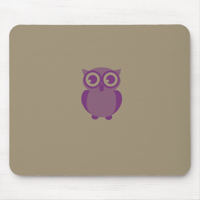 Purple Owl Mousepad (Front)