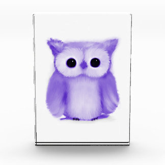 Purple Owl Photo Block