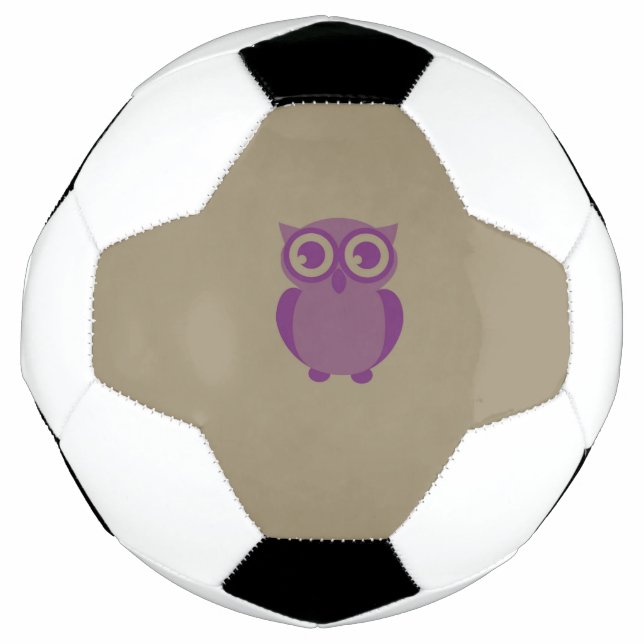 Purple Owl Soccer Ball (Front)
