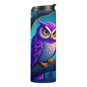 Purple Owl Thermal Tumbler